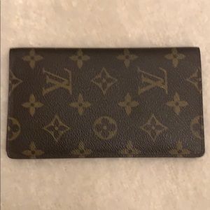 Authentic Louis Vuitton checkbook cover